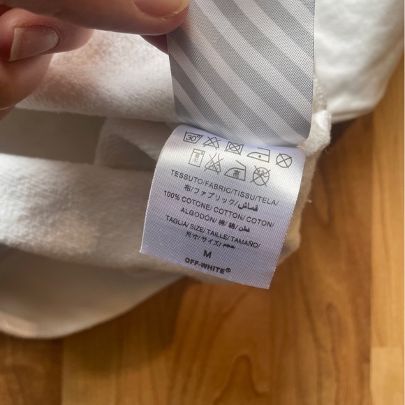 Off-White 100% Cotton Sweatshirt - Sz Medium - Picture 7 of 9